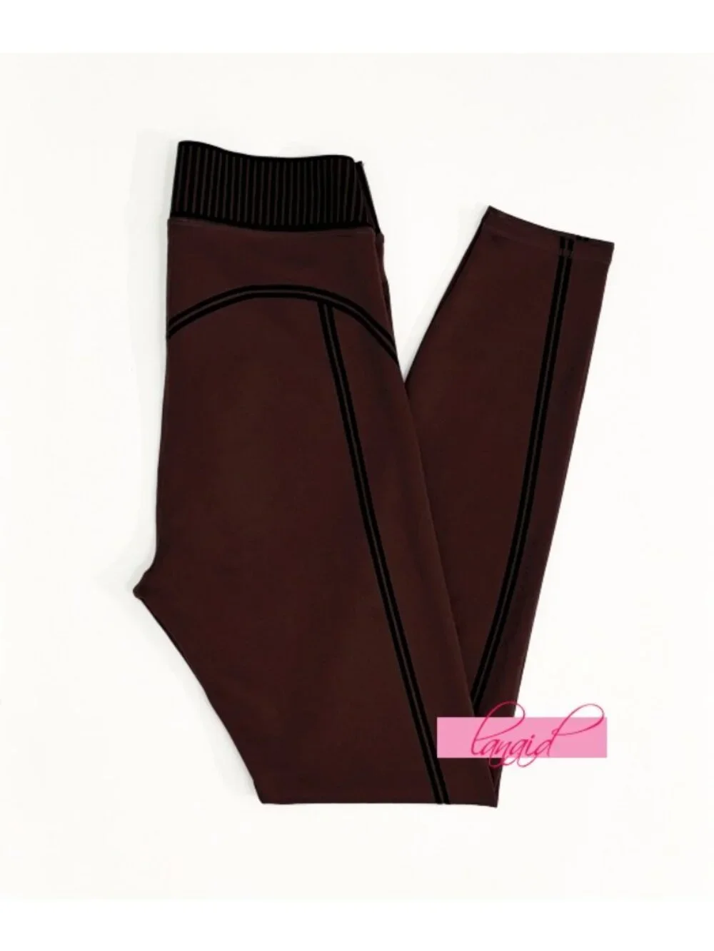 Alo Airlift High-Waist 7/8 Line Up Leggings Brownstone Hi-Rise Waisted Tights XS